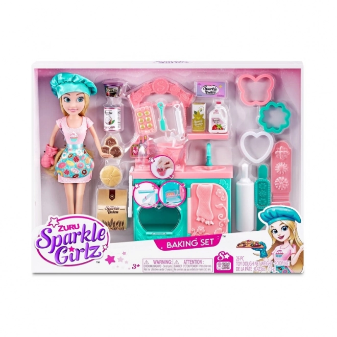 Ensemble de cuisson Sparkle Girlz avec poupée 27 cm