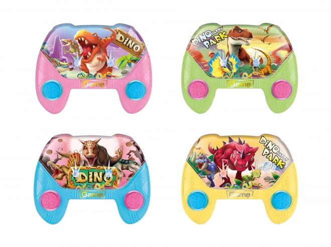 Jeu d'eau dinosaure 2 boutons 14 cm