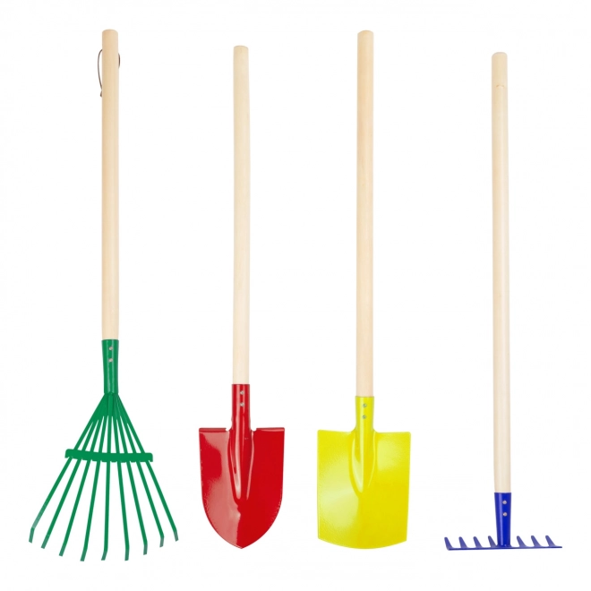 Petit ensemble d'outils de jardin colorés