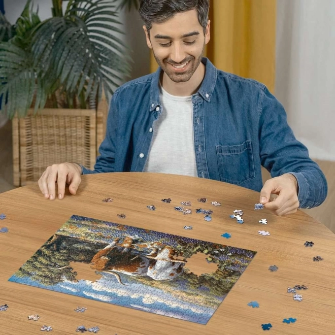 Puzzle Bétail dans le pré 500 pièces
