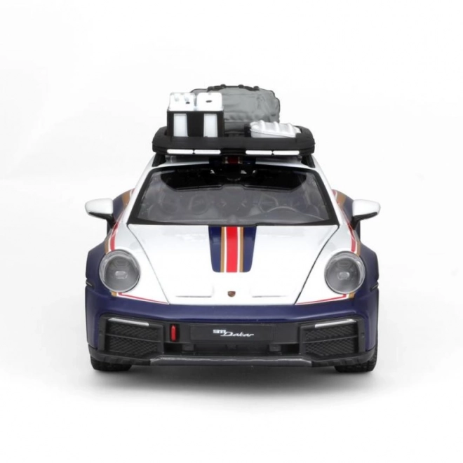 Bburago 1:24 Course - Porsche 911 Dakar - Bleu 953 Roughroads