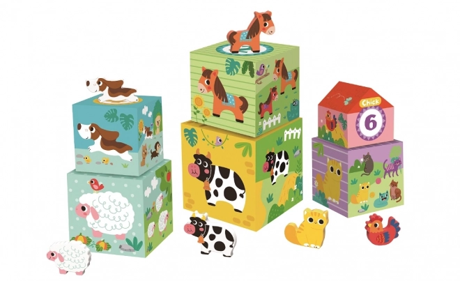 Blocs avec les animaux de la ferme par 2Kids Toys