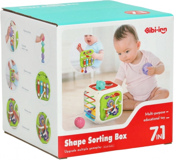 Cube éducatif 7 en 1 pour enfants avec xylophone Bibi-inn