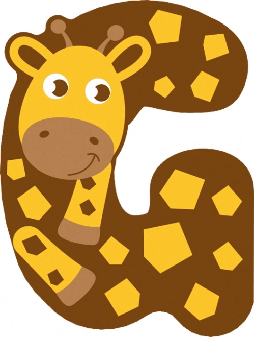 Petite Lettre G en bois Girafe Small Foot