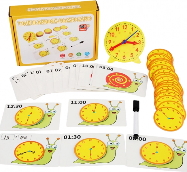 Outil d’apprentissage du temps - Horloges et cartes