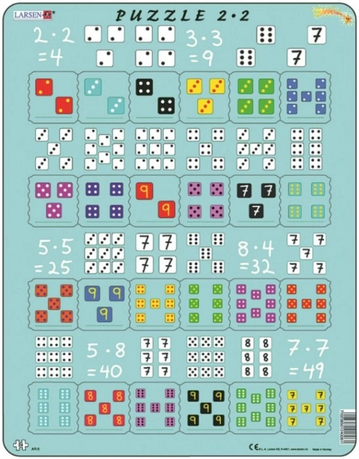 Larsen Puzzle Scientifique Multiplication avec Dés