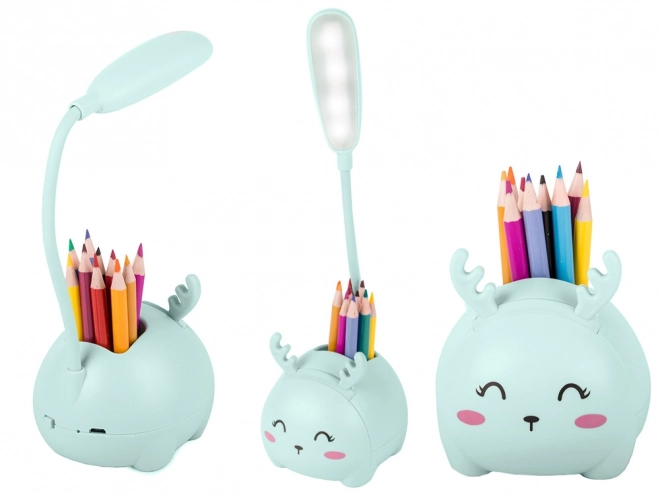 Lampe de nuit LED pour enfants avec charge USB et organiseur