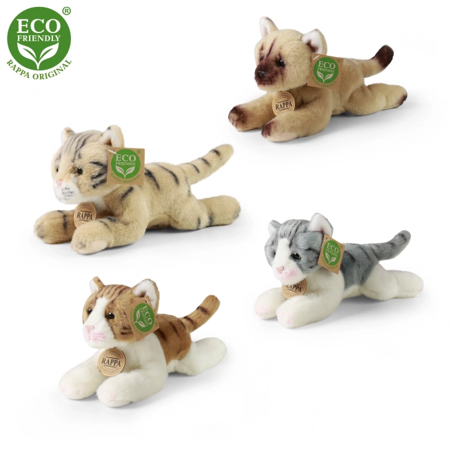 Chat en peluche 18 cm écologique