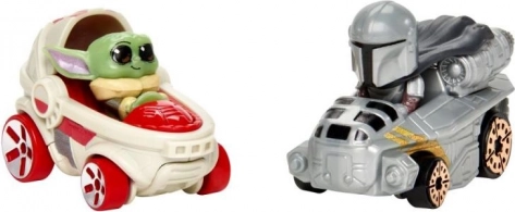 Voitures exclusives Grogu et Mandalorien