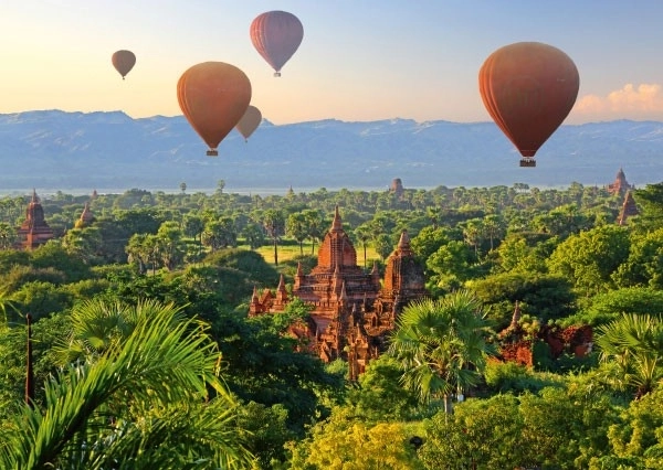 Puzzle montgolfières au-dessus de Mandalay 1000 pièces
