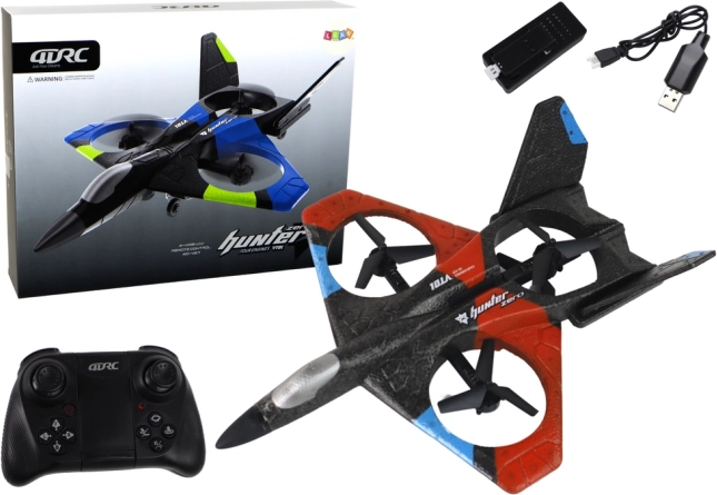 Quadricoptère RC Fighter Avion télécommandé Rouge