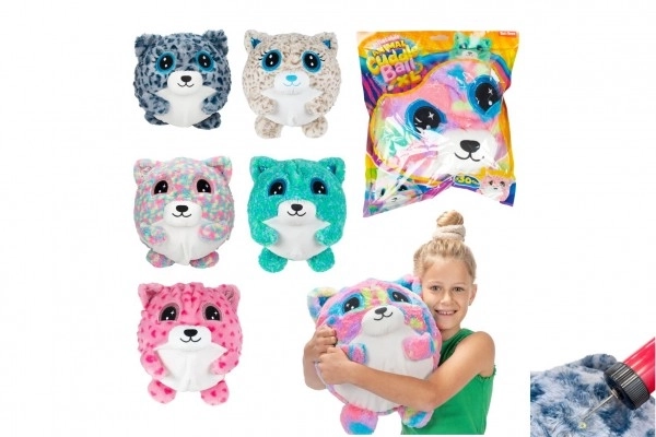 Balle en peluche gonflable avec animal 30 cm