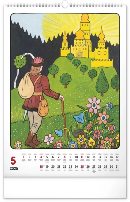 Calendrier mural Josef Lada 2025, 33 × 46 cm