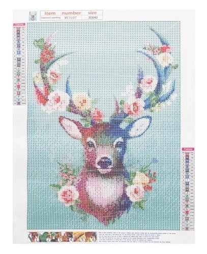 Mosaïque de Diamant 5D 30x40 cm avec motif Cerf