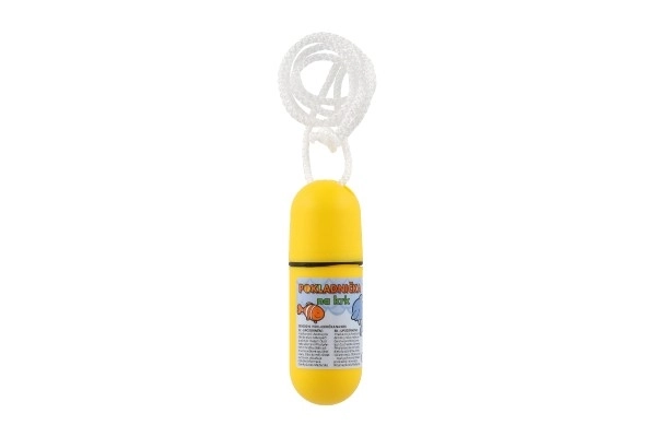 Tirelire à cou avec cordelette 11,5cm plastique assorti mélange de couleurs