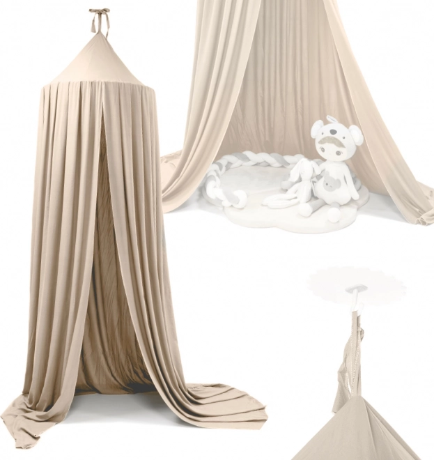 Baldaquin suspendu pour lit d’enfant – Beige