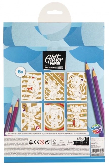 Livres à colorier brillants taille A4