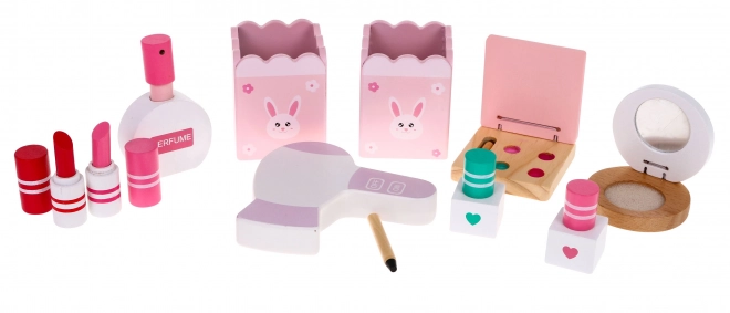 Coiffeuse en bois avec tabouret pour filles Salon de beauté domestique Maquillage + Accessoires