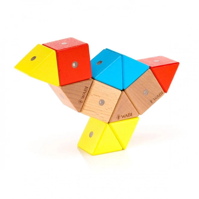 Blocs magnétiques en bois WABI 40 pièces