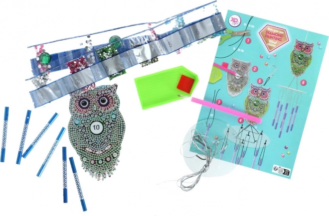 GRAFIX Peinture de Diamant Carillon Hibou