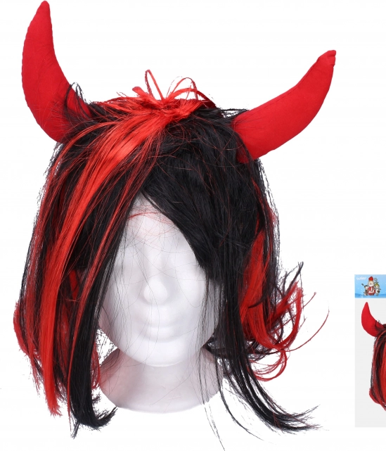 Perruque avec cornes de diable