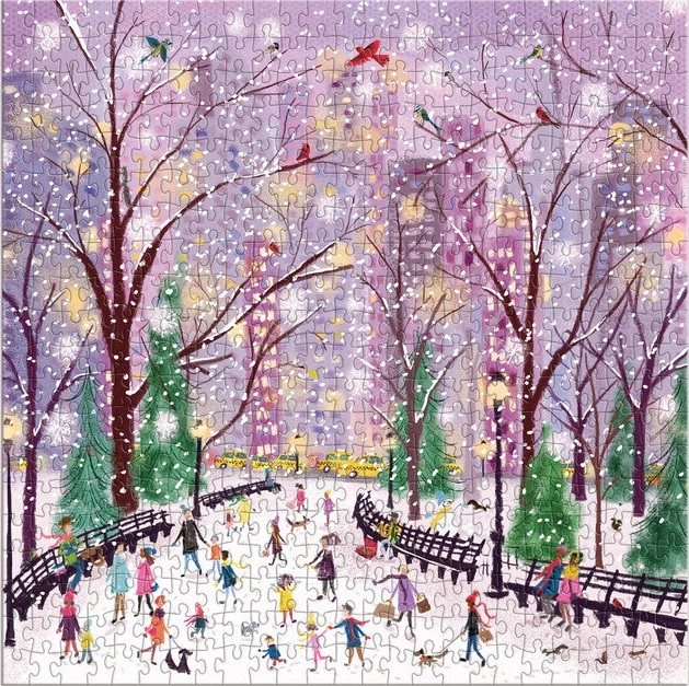 Puzzle Galison Nuit enneigée 500 pièces