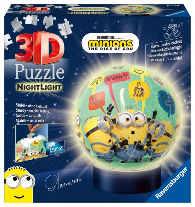 Puzzle 3D boule lumineuse Minions