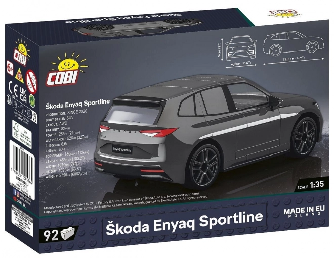 COBI Škoda Enyaq Sportline, 1:35, 92 pièces