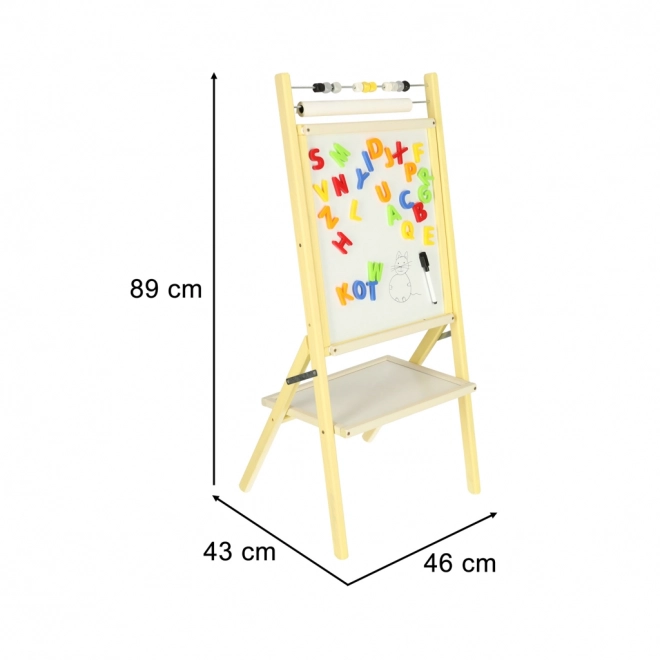 Tableau double face pour enfants avec boulier