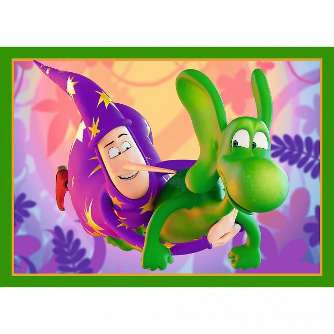 Puzzle 4v1 Monde du Dragon Diplodocus