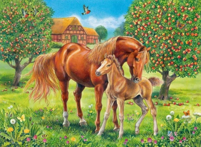 Puzzle Chevaux dans le pré XXL