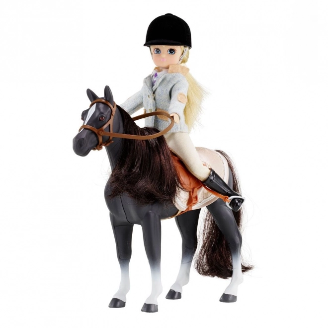 Poupée Lottie en tenue d'équitation avec cheval
