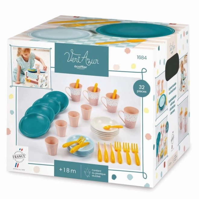 Ensemble de vaisselle en plastique coloré pour pique-nique