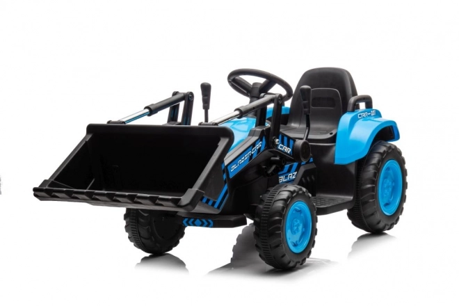 Tracteur électrique pour enfants avec benne bleu