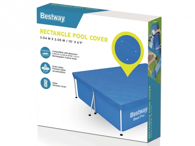 Bestway couverture pour piscine avec cadre métallique
