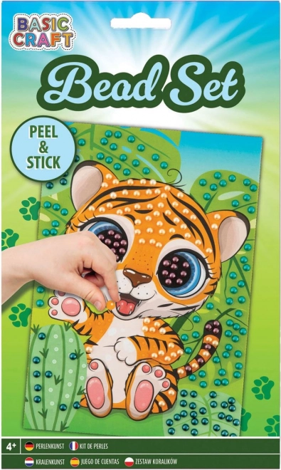 GRAFIX Image en perles Tigre 21x14,5cm