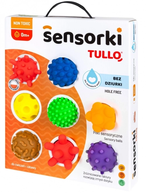 Tullo Boules Sensorielles - 8 boules sans trous