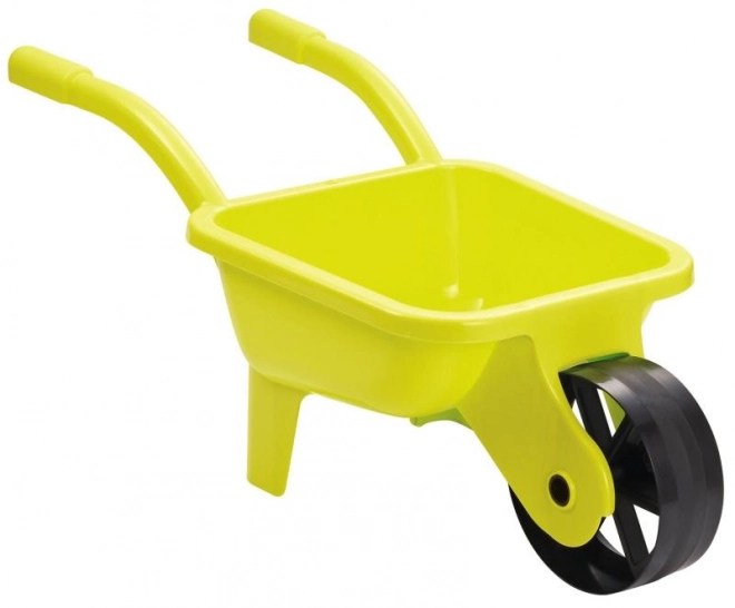 Brouette de jardin en plastique, jaune / bleu