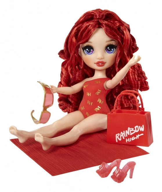 Poupée de natation stylée Rainbow High Ruby Red