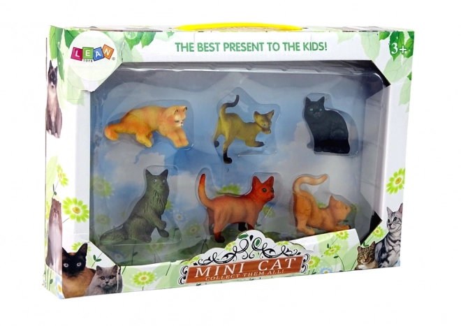 Ensemble de 6 figurines Chats domestiques