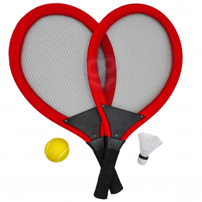 Grandes raquettes de tennis badminton pour enfants ensemble avec balle et panier