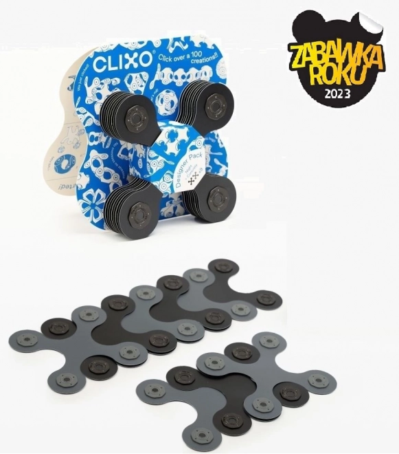 Blocs magnétiques Clixo Designer Pack, noir