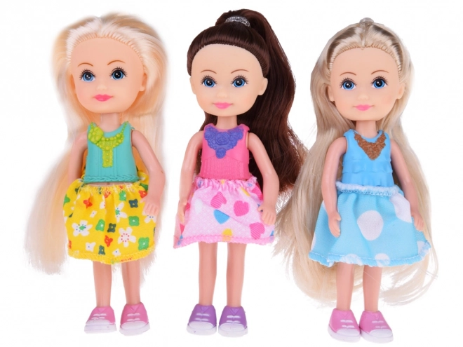 Belles mini-poupées 12 cm ensemble de 6 pièces