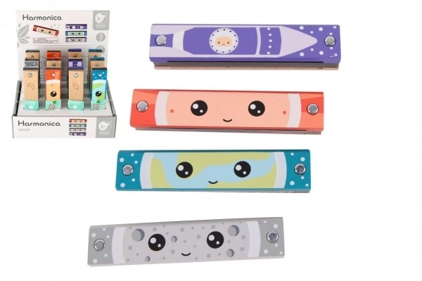 Harmonica en bois pour enfants 13 cm