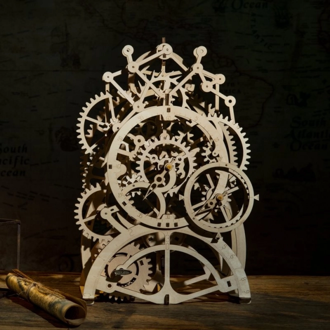 Horloge à pendule - Maquette en bois 3D