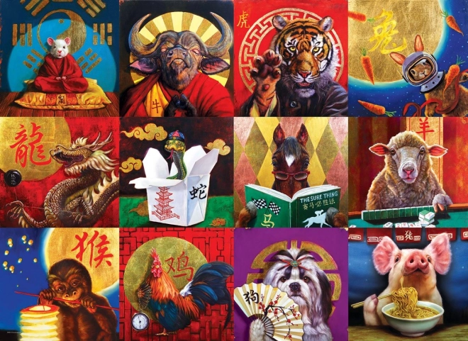 Puzzle Calendrier Chinois 1000 pièces