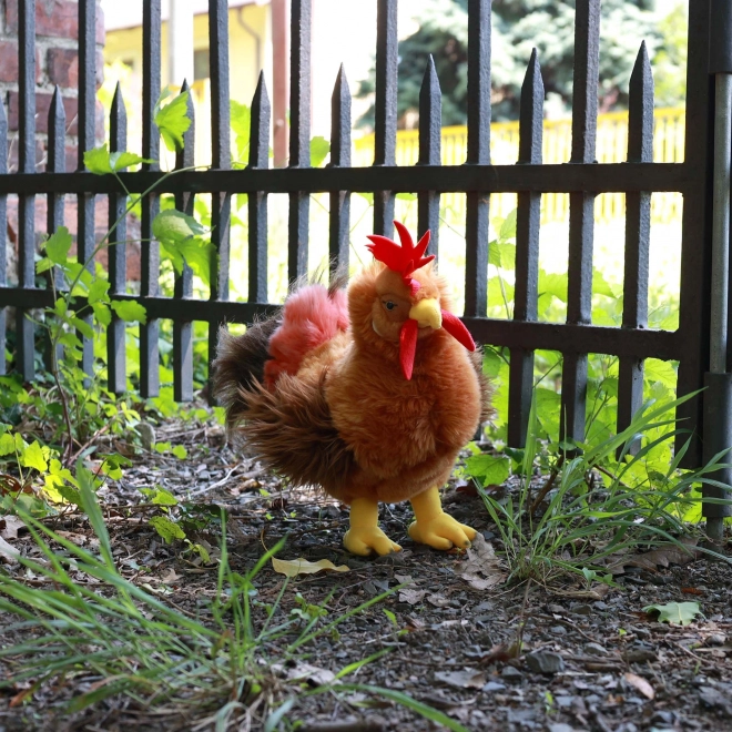 Coq en peluche Rappa debout 33 cm ÉCOLOGIQUE