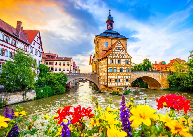 Puzzle Vieille ville de Bamberg, Allemagne 1000 pièces