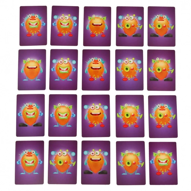 Jeu d'attraper des monstres pour les enfants sur l'observation et l'entrainement de la mémoire