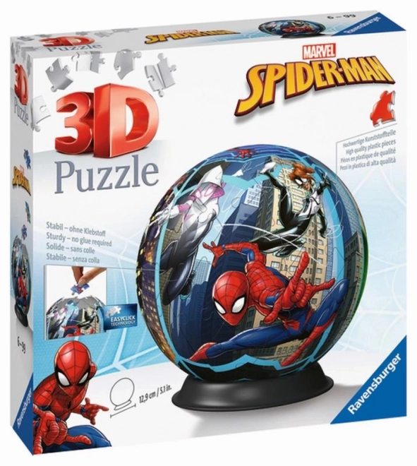 Boule-Puzzle Spiderman 72 pièces